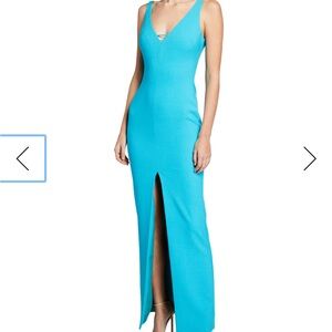 Likely Elegant Blue Sleeveless Maxi Dress